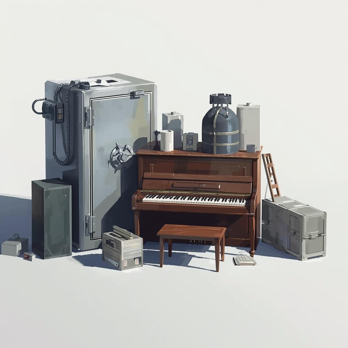 Débarras de coffres-forts, pianos et objets lourds